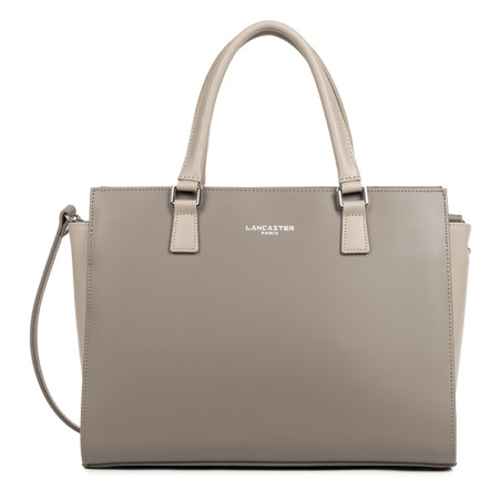 Lancaster Smooth Handbag 437-04 Taupe Galet