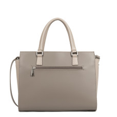 Lancaster Smooth Handbag 437-04 Taupe Galet