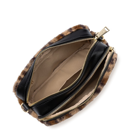 Lancaster Moumoute Trotter Bag 518-022 Black Leopard