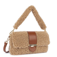 Lancaster Moumoute Sac Baguette 518-023 Cognac cote