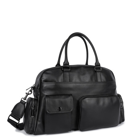 Lancaster Soft Vintage Men's Carry-on Bag 320-38 Black