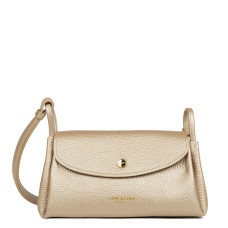 Lancaster Accordion Double Tote Bag 470-88 Pale Gold In Nude