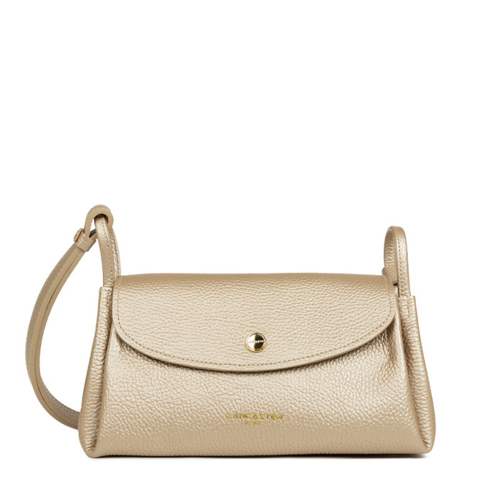 Lancaster Accordion Double Tote Bag 470-88 Pale Gold In Nude