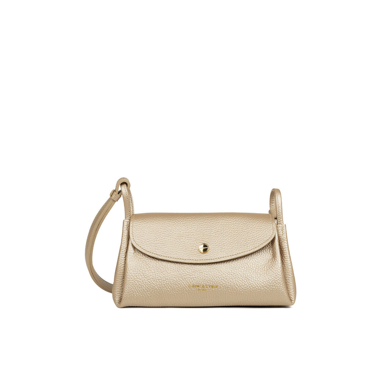 Lancaster Accordion Double Tote Bag 470-88 Pale Gold In Nude