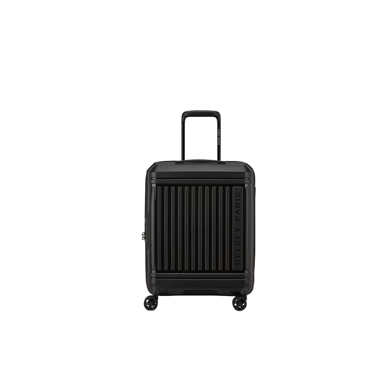 Delsey Lutece Valise Cabine S Extensible 4 Roues 55 CM TSA Noir