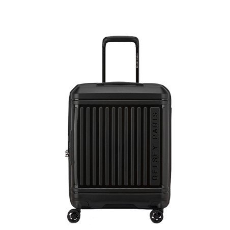 Delsey Lutece Slim Expandable Carry-On 4 Wheels 55 CM TSA Black