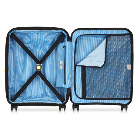Delsey Lutece Slim Expandable Carry-On 4 Wheels 55 CM TSA Black