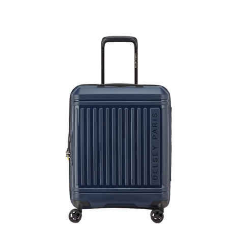 Delsey Lutece Valise Cabine S Extensible 4 Roues 55 CM TSA Bleu