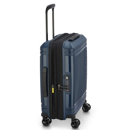 Delsey Lutece Slim Expandable Carry-On 4 Wheels 55 CM TSA Blue