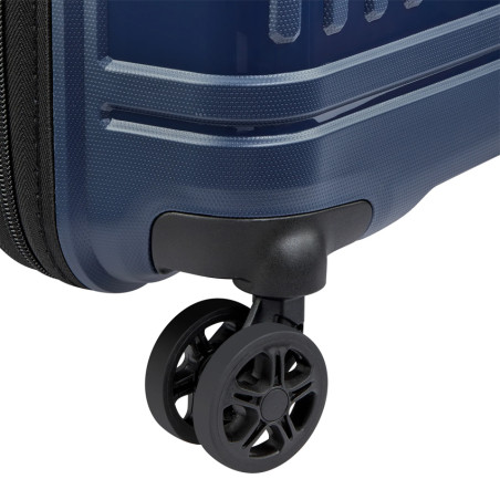 Delsey Lutece Slim Expandable Carry-On 4 Wheels 55 CM TSA Blue