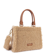 Lancaster Moumoute Mini Sac Cabas Main 518-055 Cognac cote