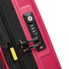 Delsey Lutece Valise Cabine S Extensible 4 Roues 55 CM TSA Magenta code tsa