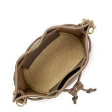 Lancaster Alba Double Sac Seau 470-80 Taupe In Or ouvert