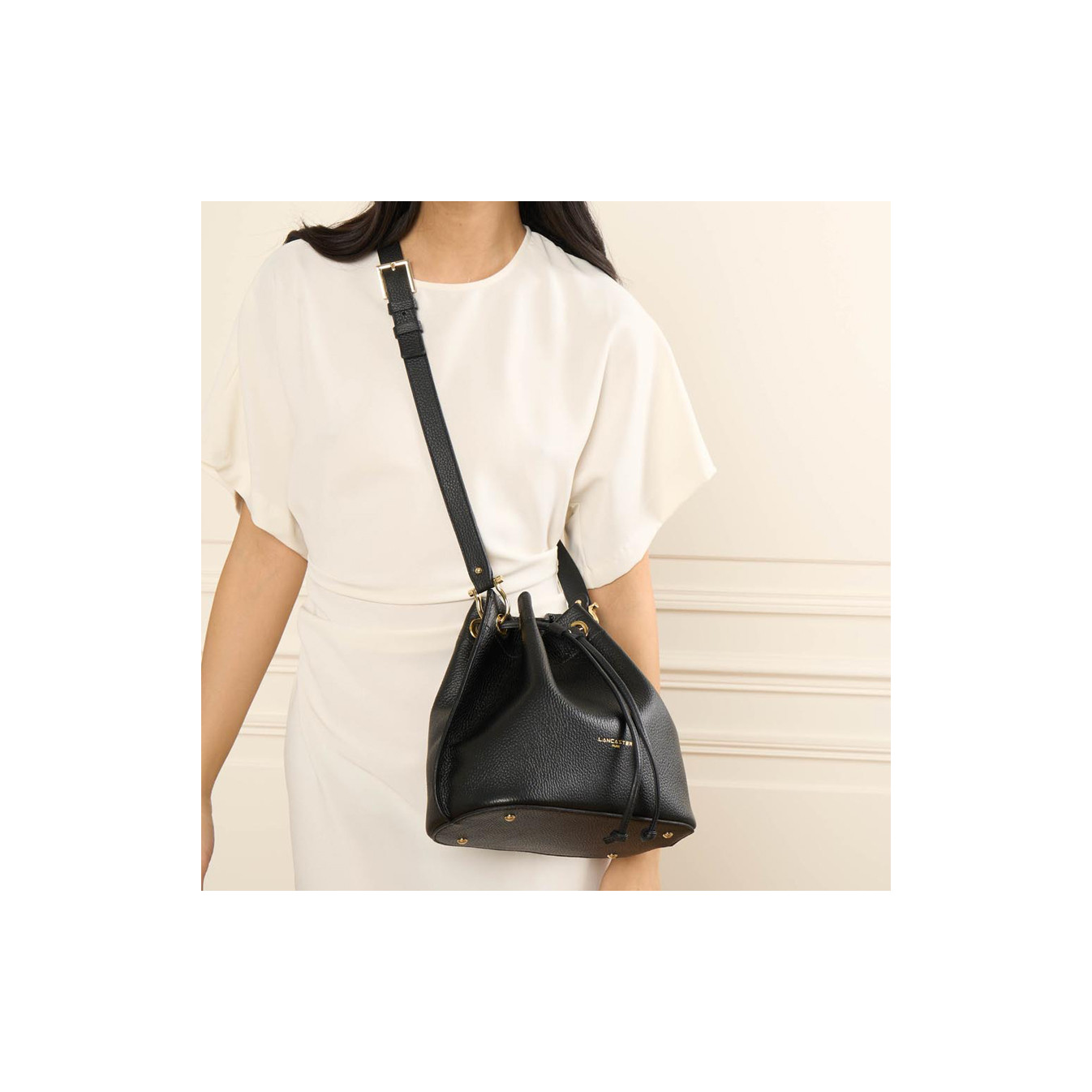 Lancaster Alba Double Bag 470-81 Black - In - Nude