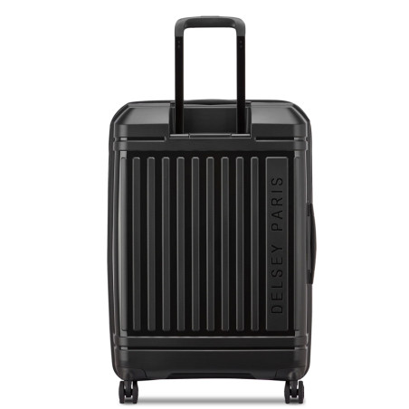 Delsey Lutece Extendable Suitcase M 4 Wheels 68 CM TSA Black