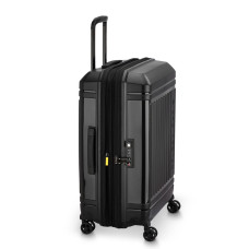 Delsey Lutece Extendable Suitcase M 4 Wheels 68 CM TSA Black