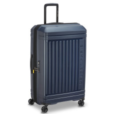 Delsey Lutece Extendable Suitcase L 4 Wheels 79 CM TSA Blue