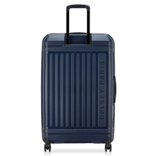 Delsey Lutece Extendable Suitcase L 4 Wheels 79 CM TSA Blue