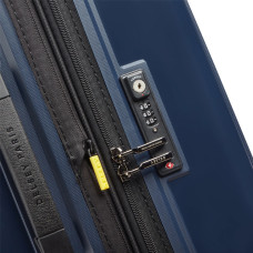 Delsey Lutece Extendable Suitcase L 4 Wheels 79 CM TSA Blue