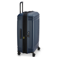 Delsey Lutece Extendable Suitcase L 4 Wheels 79 CM TSA Blue