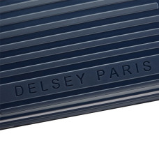 Delsey Lutece Extendable Suitcase L 4 Wheels 79 CM TSA Blue