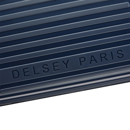 Delsey Lutece Extendable Suitcase L 4 Wheels 79 CM TSA Blue