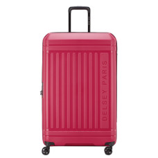 Delsey Lutece Extendable Suitcase L 4 Wheels 79 CM TSA Magenta