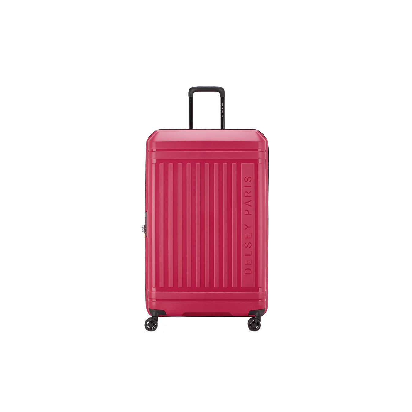 Delsey Lutece Valise L Extensible 4 Roues 79 CM TSA Magenta