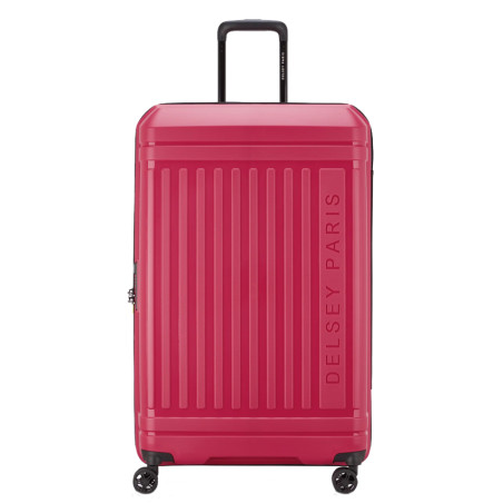 Delsey Lutece Extendable Suitcase L 4 Wheels 79 CM TSA Magenta