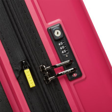 Delsey Lutece Extendable Suitcase L 4 Wheels 79 CM TSA Magenta