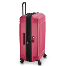 Delsey Lutece Extendable Suitcase L 4 Wheels 79 CM TSA Magenta