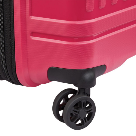 Delsey Lutece Extendable Suitcase L 4 Wheels 79 CM TSA Magenta