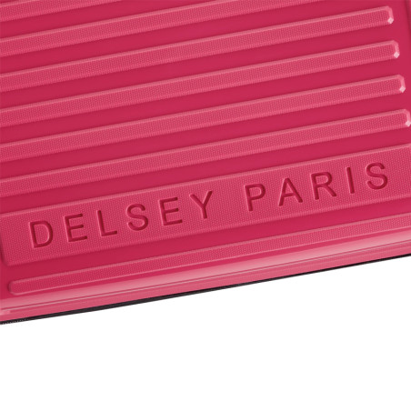 Delsey Lutece Valise L Extensible 4 Roues 79 CM TSA Magenta logo