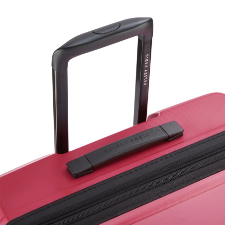 Delsey Lutece Extendable Suitcase L 4 Wheels 79 CM TSA Magenta