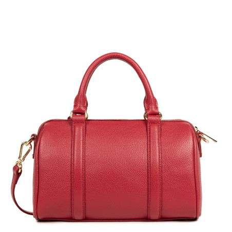 Lancaster Milano Ana Sac Polochon Cuir 547-102 Rouge dos