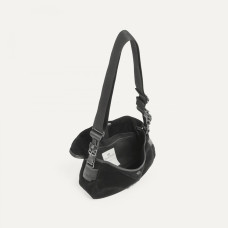 Bleu de Chauffe XS Musette Suede Leather Bag Dark Brown