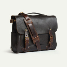 Bleu de Chauffe Messenger Bag Eclair M Brown