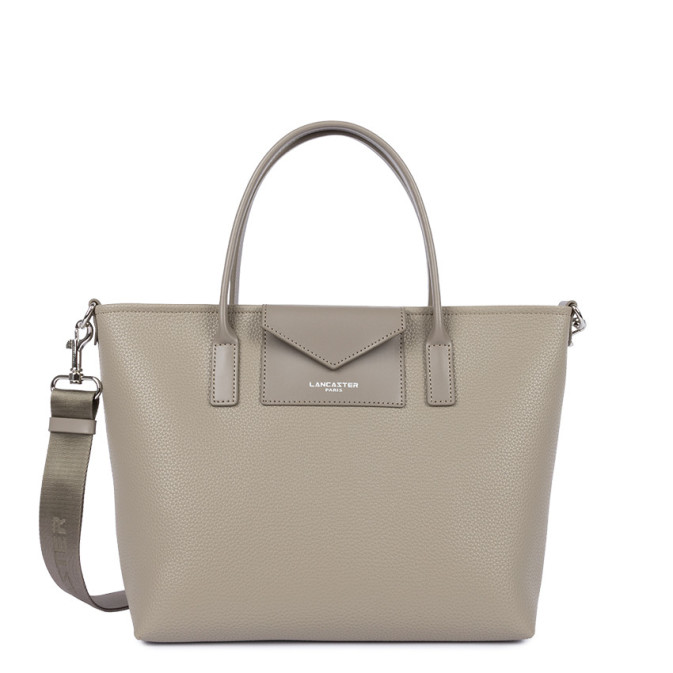 Lancaster Maya Double Kba Shopping Bag 517-102 Galet Fonce