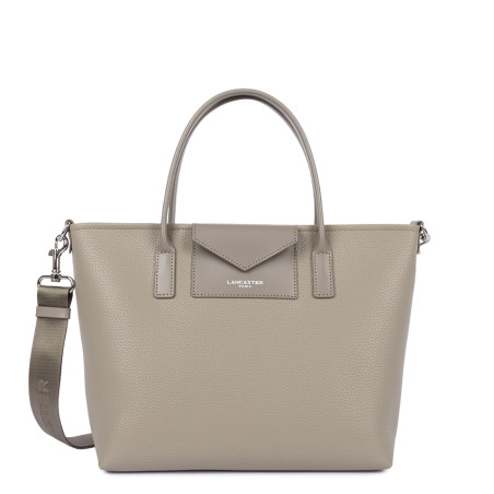 Lancaster Maya Double Kba Sac Cabas 517-102 Galet Fonce