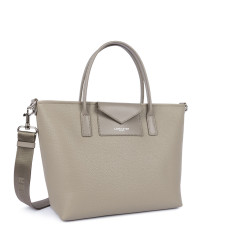 Lancaster Maya Double Kba Shopping Bag 517-102 Galet Fonce