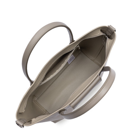 Lancaster Maya Double Kba Shopping Bag 517-102 Galet Fonce