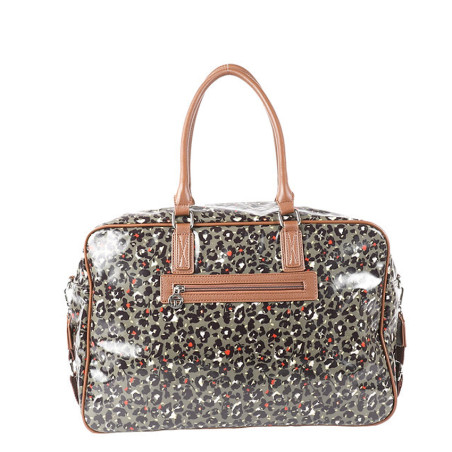 Les Tropéziennes Ruteboeuf 48h Travel Bag Leopard Khaki