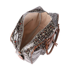 Les Tropéziennes Ruteboeuf 48h Travel Bag Leopard Khaki