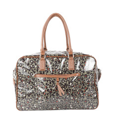 Les Tropéziennes Ruteboeuf 48h Travel Bag Leopard Khaki