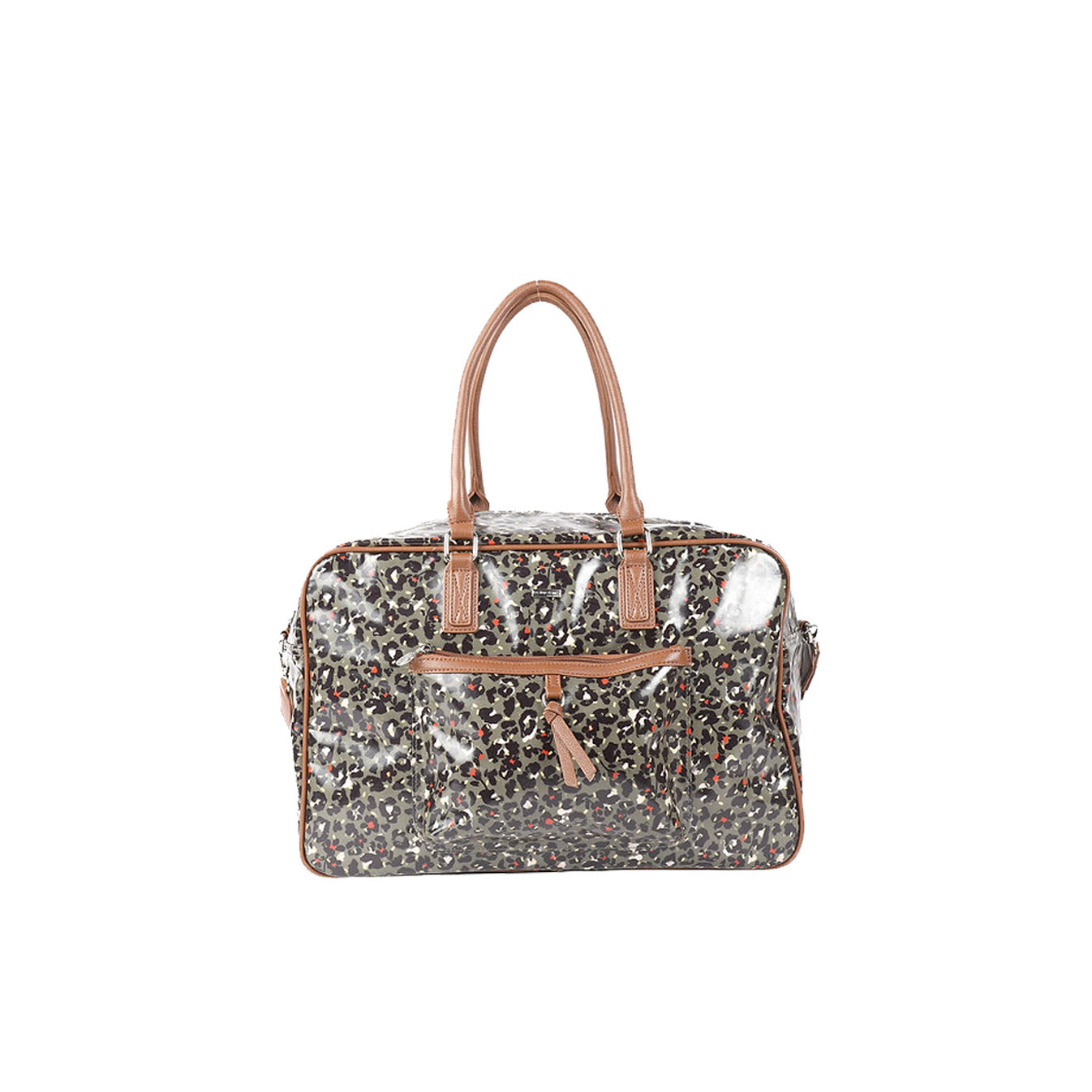 Les Tropéziennes Ruteboeuf 48h Travel Bag Leopard Khaki