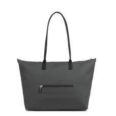 Lancaster Smart Kba Large Shoulder Tote Bag 516-72 Dark Grey
