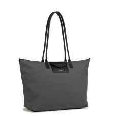 Lancaster Smart Kba Large Shoulder Tote Bag 516-72 Dark Grey