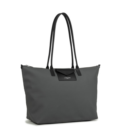 Lancaster Smart Kba Large Shoulder Tote Bag 516-72 Dark Grey
