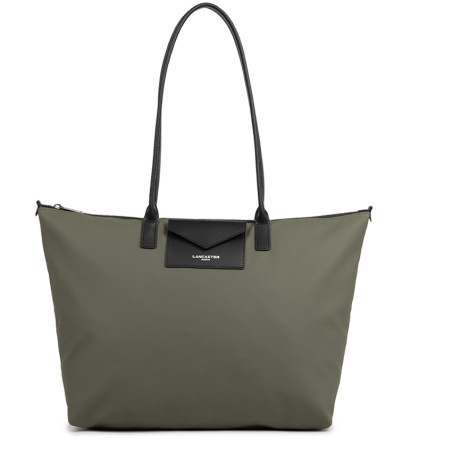 Lancaster Smart Kba Large Tote Shoulder Bag 516-72 Khaki
