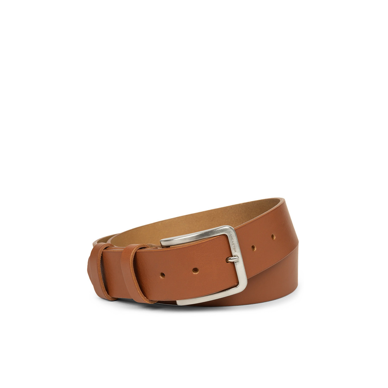 Lancaster Ceinture en Cuir Végétal Homme 601-12 Camel L